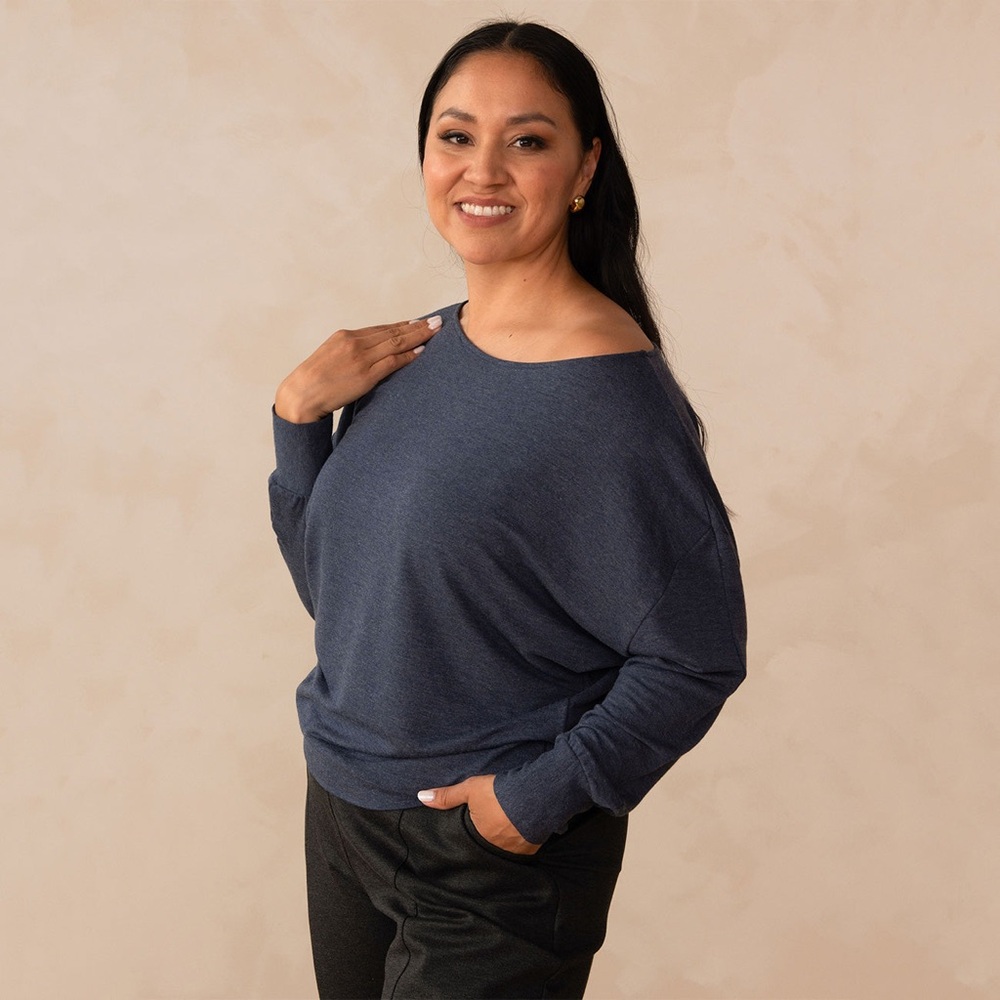 ENCIRCLED The Dressy Sweatshirt, Size XS/S, Charcoal Grey